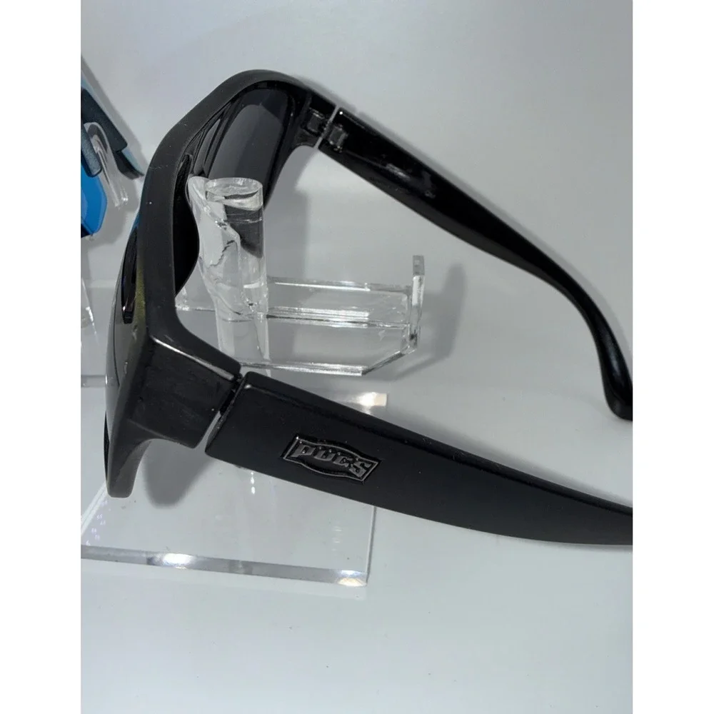 2 pairs of PugsGear Sunglasses-Elite Wrap Mirror Lens & Black Square Black Lens